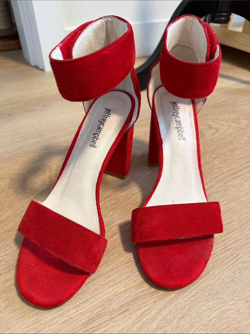 Jeffrey Campbell Red Suede Heels